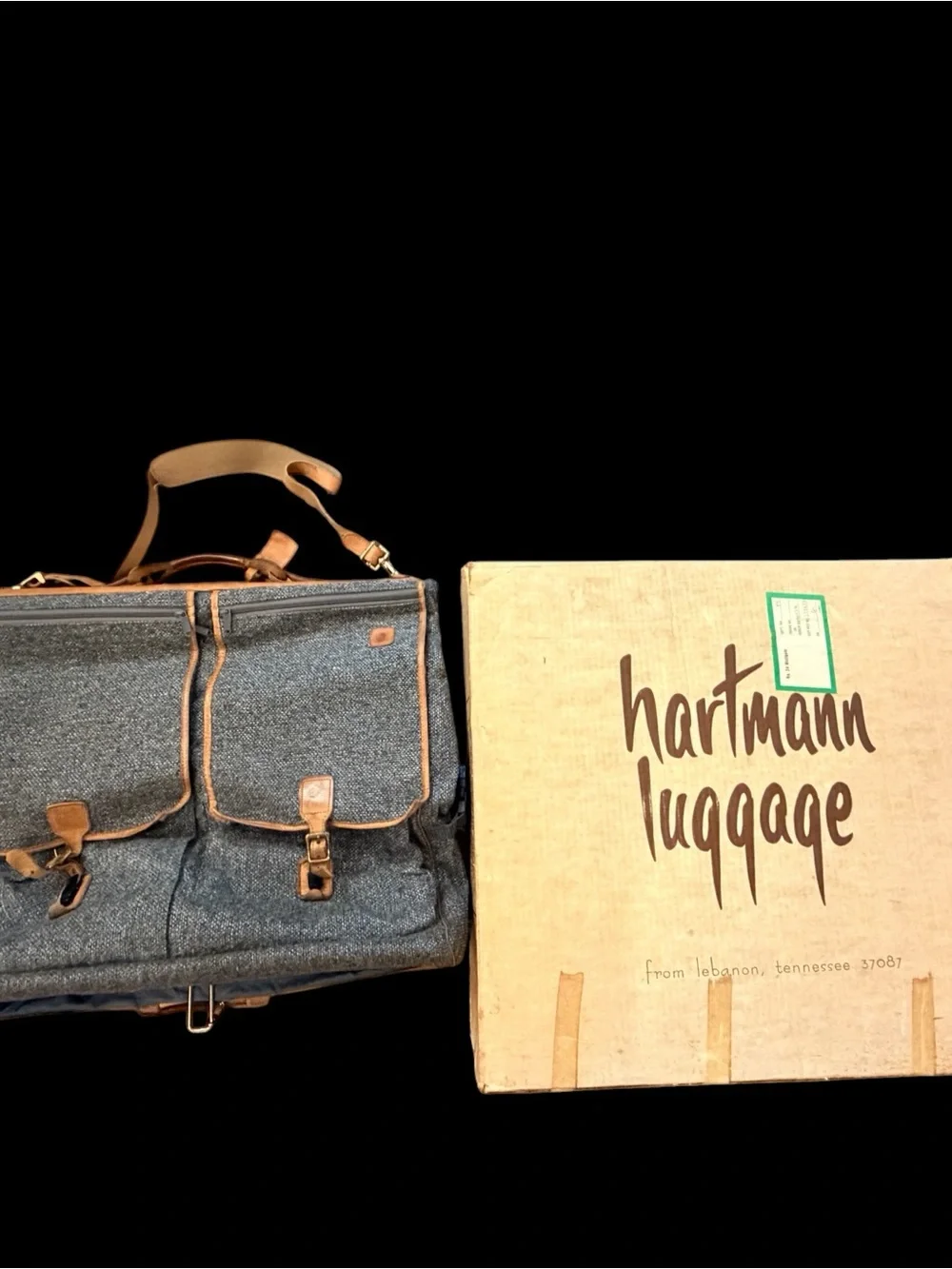 Hartmann Garment Bag Suits Gear Tweed Leather Brass Luxury Luggage Suitcase